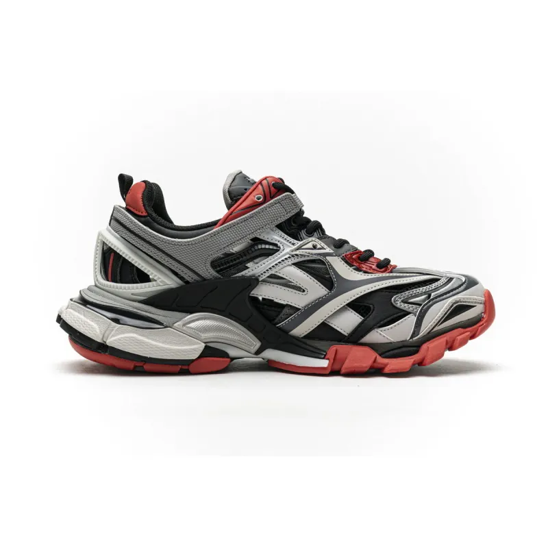 Balenciaga Track 2 Sneaker Grey Red 570391 W2GN3 1003 - Image 4