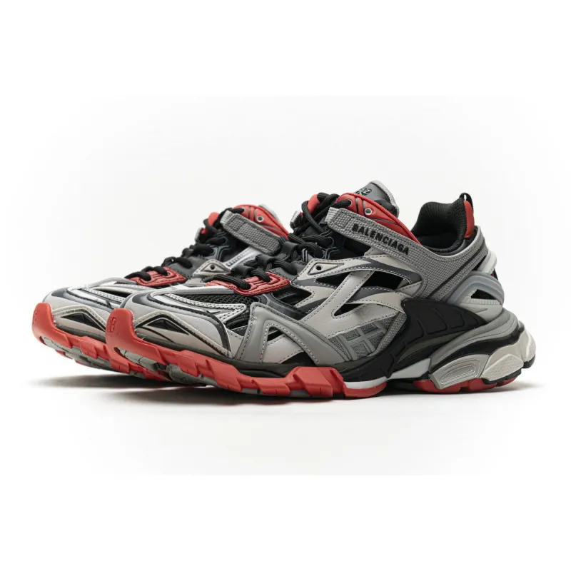 Balenciaga Track 2 Sneaker Grey Red 570391 W2GN3 1003 - Image 2