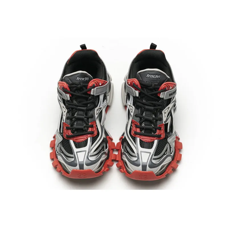 Balenciaga Track 2 Sneaker Grey Red 570391 W2GN3 1003 - Image 3